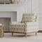 Natural Grey Abstract Global Linen Look Print Upholstery Fabric by The Yard - SKU: Weston Slate
